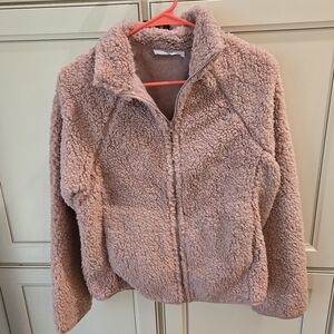 New in bag Double Zero Sherpa Jacket Size M Mauve Pink